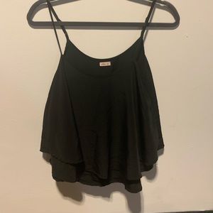 Hollister Small Black Layered Tank Top